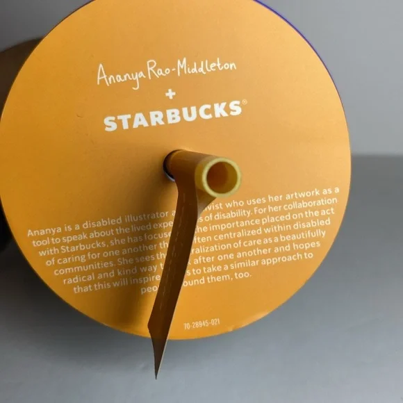 New Starbucks + Ananya Rao-Middleton 2024 Collab 24 OZ. Holographic Tumbler - Picture 6 of 8